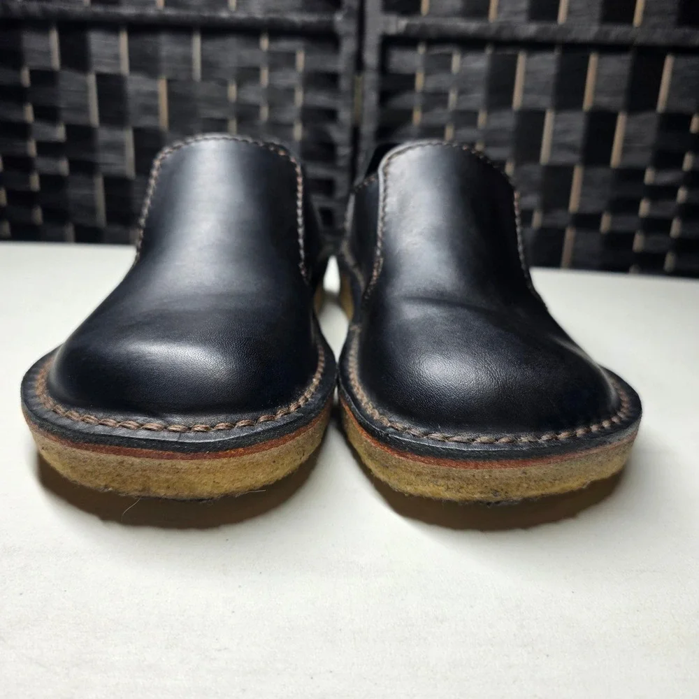 Duckfeet Himmerland Black Leather Slip On Shoes Size 39 Danish Minimalist 1600